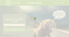 Desktop Screenshot of foundlostdogs.com