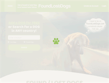 Tablet Screenshot of foundlostdogs.com